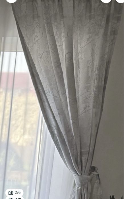 Set format din pilota pat,fata masa mare si 2 draperii!!