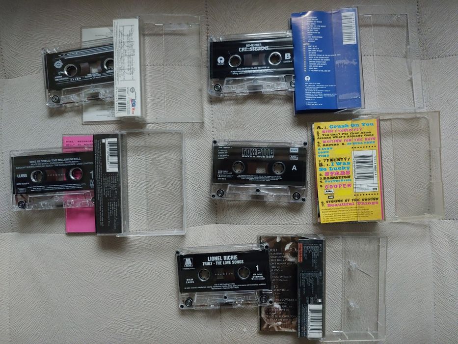 Lot de 5 casete audio originale
