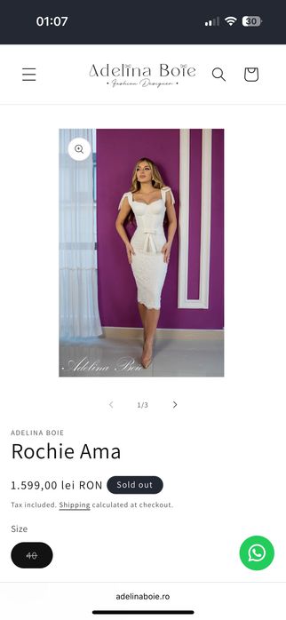 Rochie adelina boie