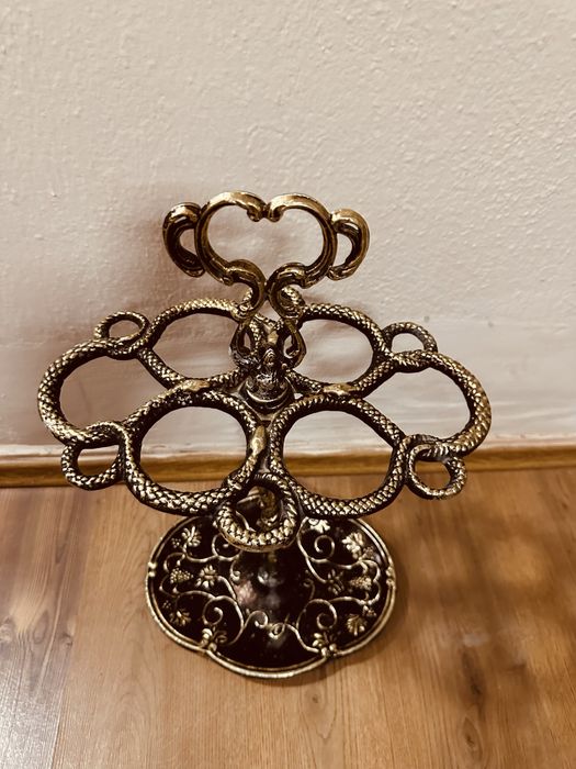 Антикварна стойка за чадъри – алуминий с бронзово покритие, 60 см