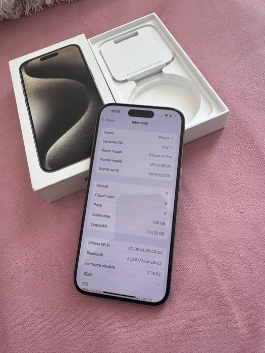 Iphone 15 Pro 128gb  impecabil garantie