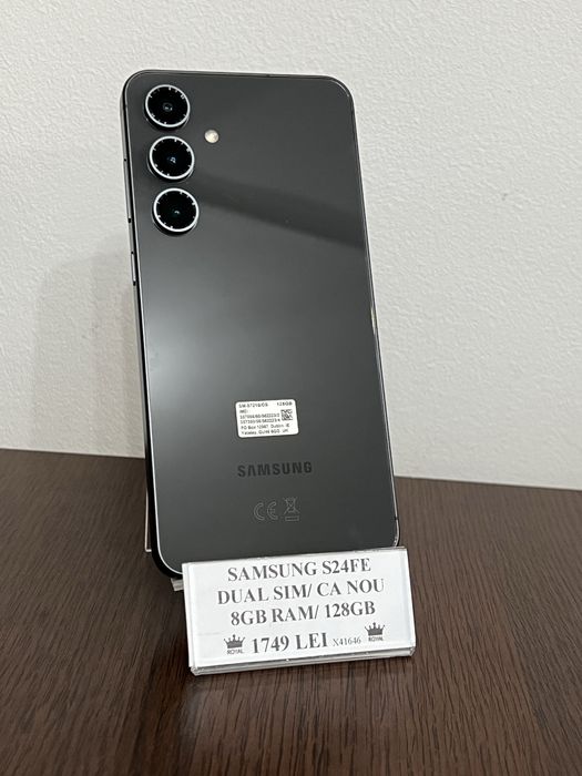 Amanet Royal CB: Samsung S24 FE duos ca nou 8gb ram 128gb stocare