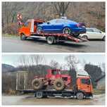 Tractari auto platforma transport utilaje trailer slep recovery
