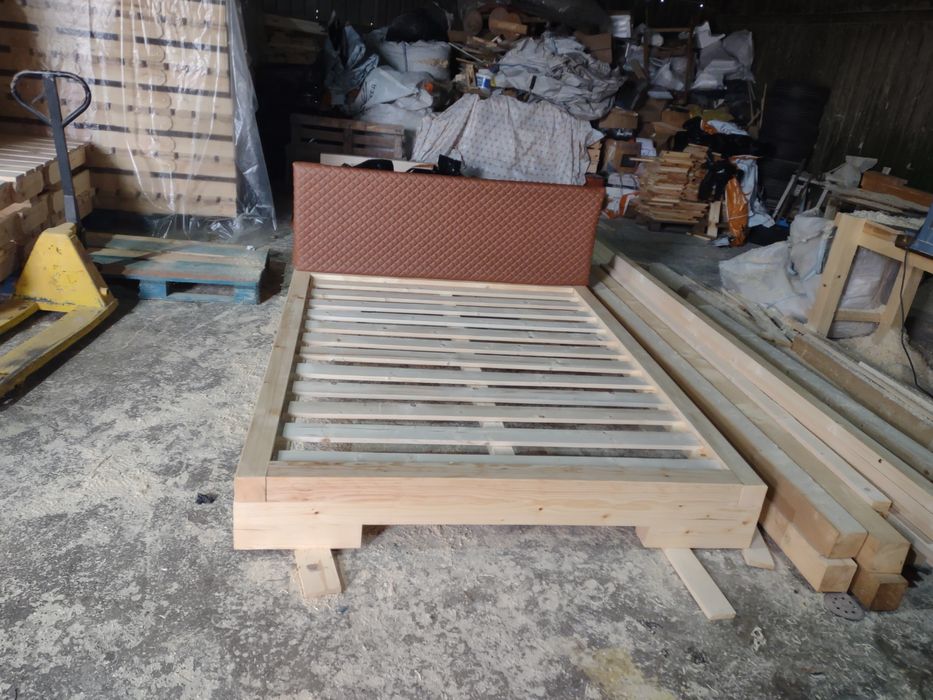 Pat lemn masiv cu somiera