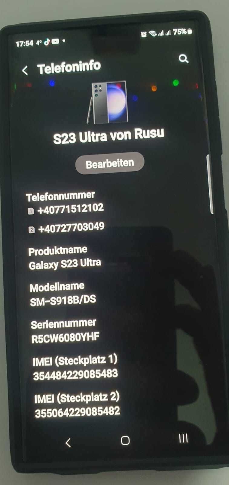 Samsung Galaxy S23 Ultra, Dual SIM, 12 GB RAM, 512 GB,5G,Phantom Black