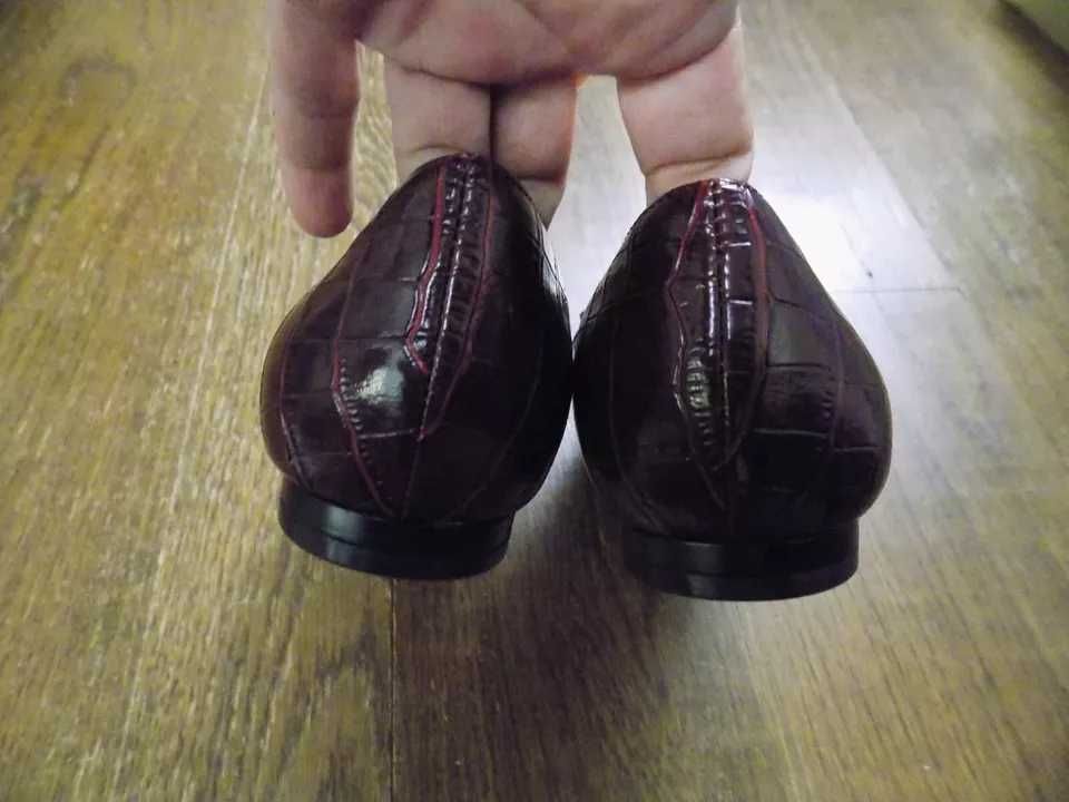 Pantofi  dama NINE WEST piele  crocodil mr. 38 si 39 noi la cutie .