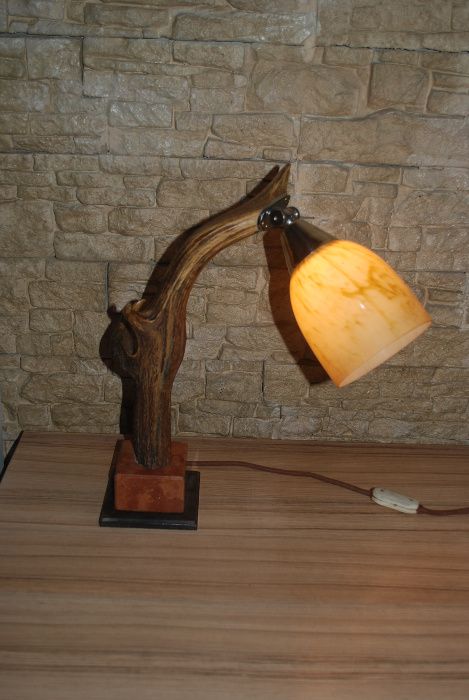 Vand lampa de birou ART DECO tematica de vanatoare