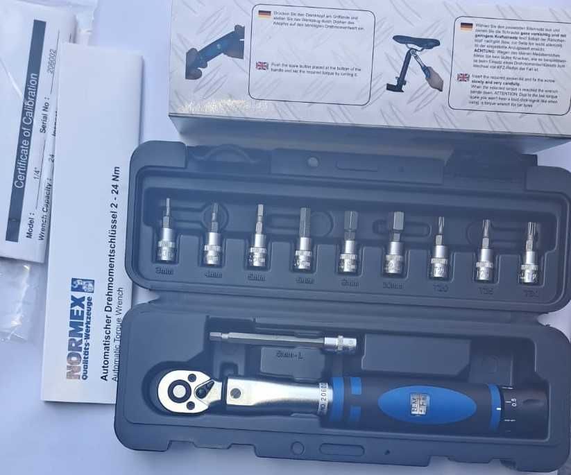 Cheie dinamometrica 2-24Nm 1/4" absolut noua ideala suruburi biciclete