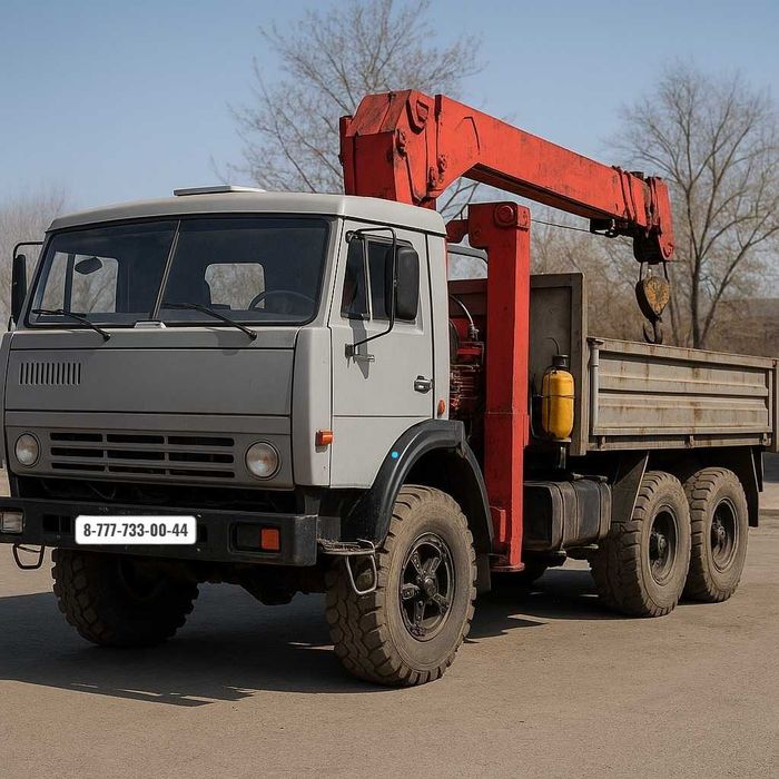 Услуги манипулятора КамАЗ 6×6 | Стрела 3–3.5 т | Работаем на объем