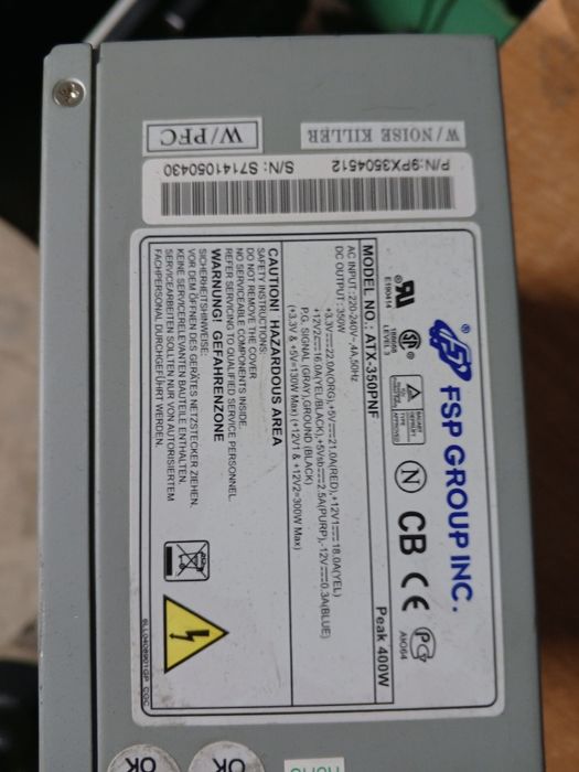 Блок питания для компьютера FSP 17 штук 350w и 3 штуки 400w