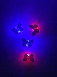 LED 3D светещи пеперуди