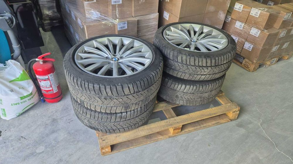 Set roti Jante+cauciucuri iarna+senzori 5x112 BMW G30 G31,  in 2latimi