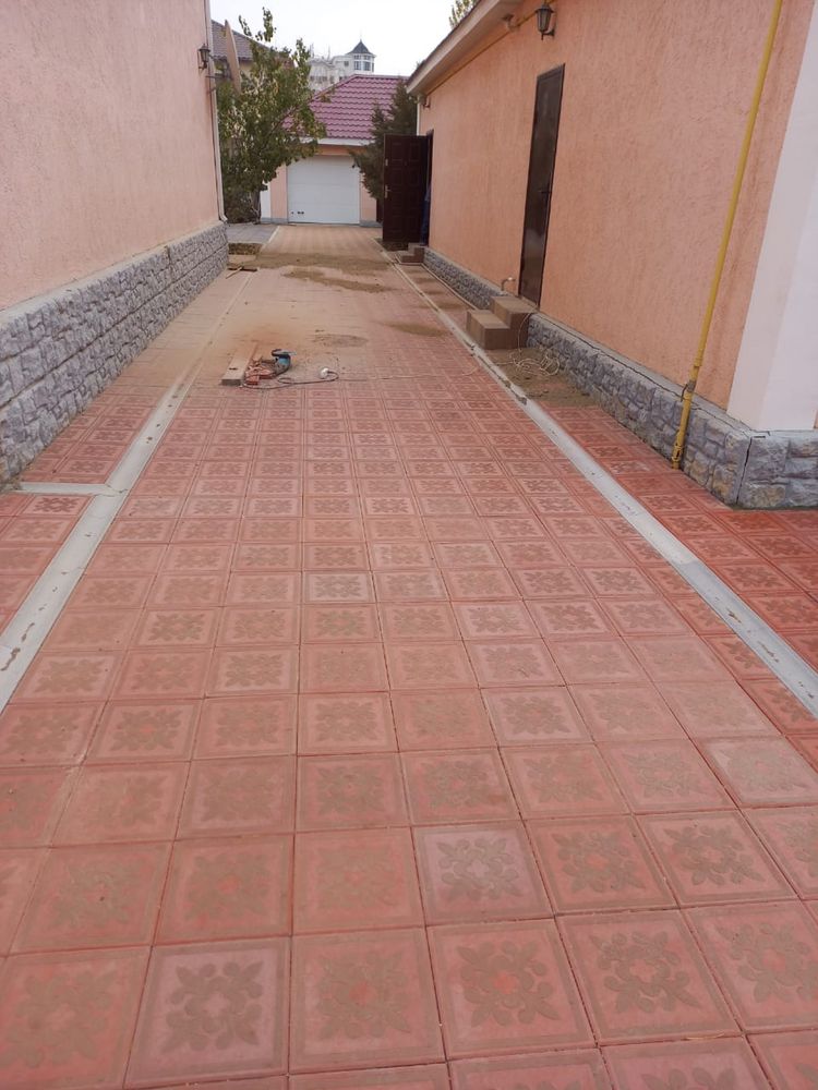 Тротуарные плитки брусчатки в Атырау
