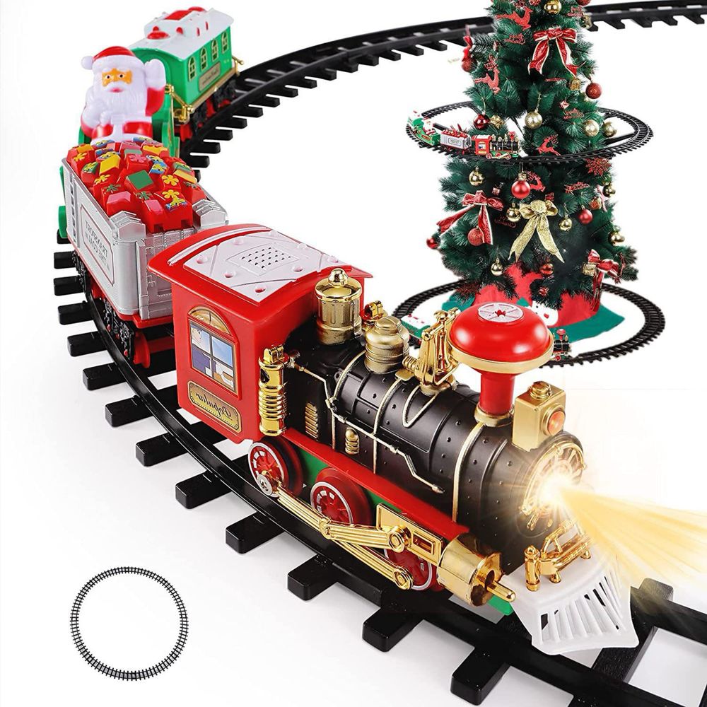 Подвесной игрушечный поезд на елку игрушка поезд на рельсах