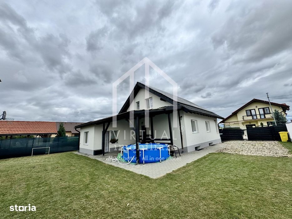 Casa cu 5 camere, 460mp teren, mobilata si utilata, demisol, Cristian