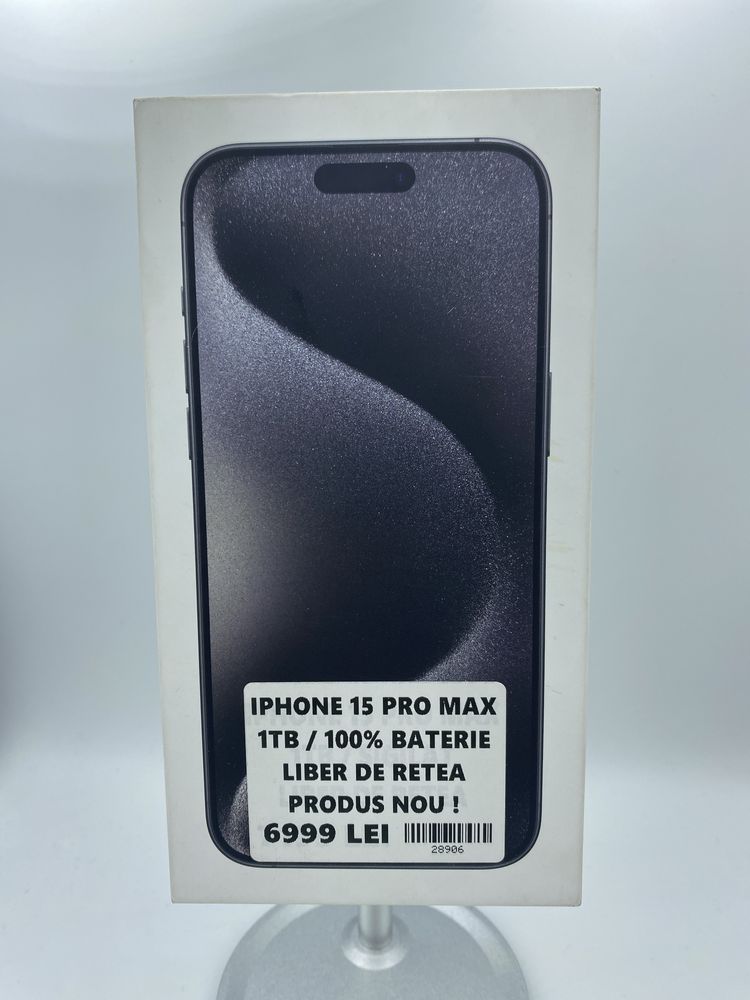 iPhone 15 Pro Max 1TB Sigilat ! #28906