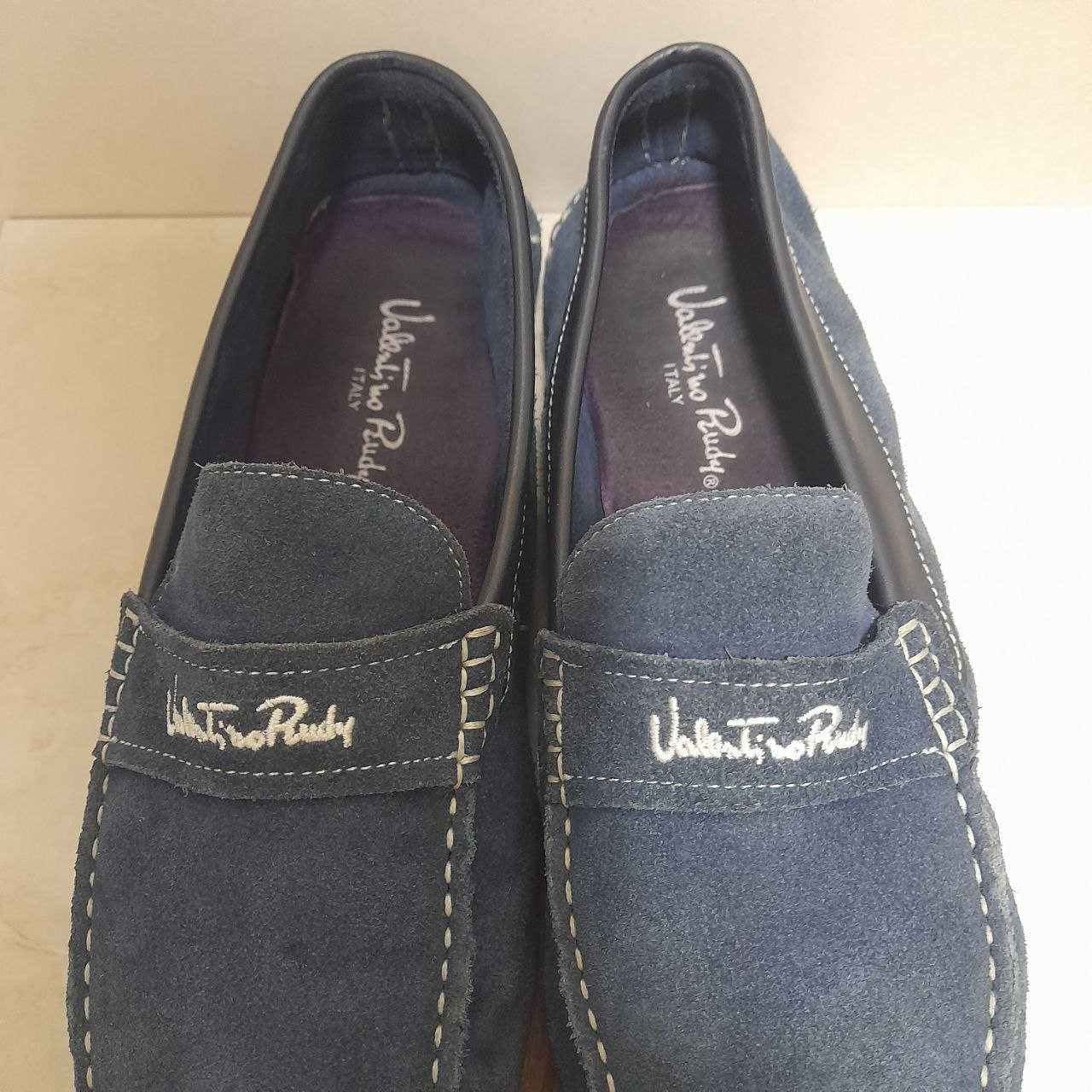 Valentino Rudy замшевые лоферы мокасины  / Made in Italy / 41,5 - 42р