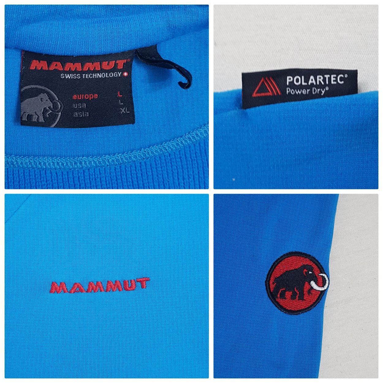 Polar MAMMUT Polartec Power Dry, fleece cu fermoar scurt, Nr. L unisex