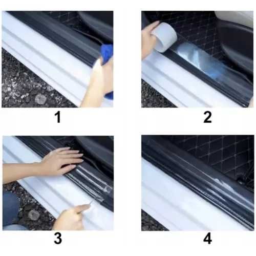 Защитна лента за автомобил / Предпазна лайсна за врати и прагове - 5м.