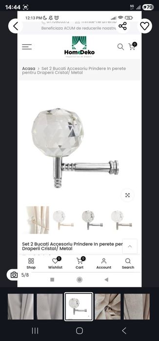 Set 2 buc draperii Mobexpert bej auriu