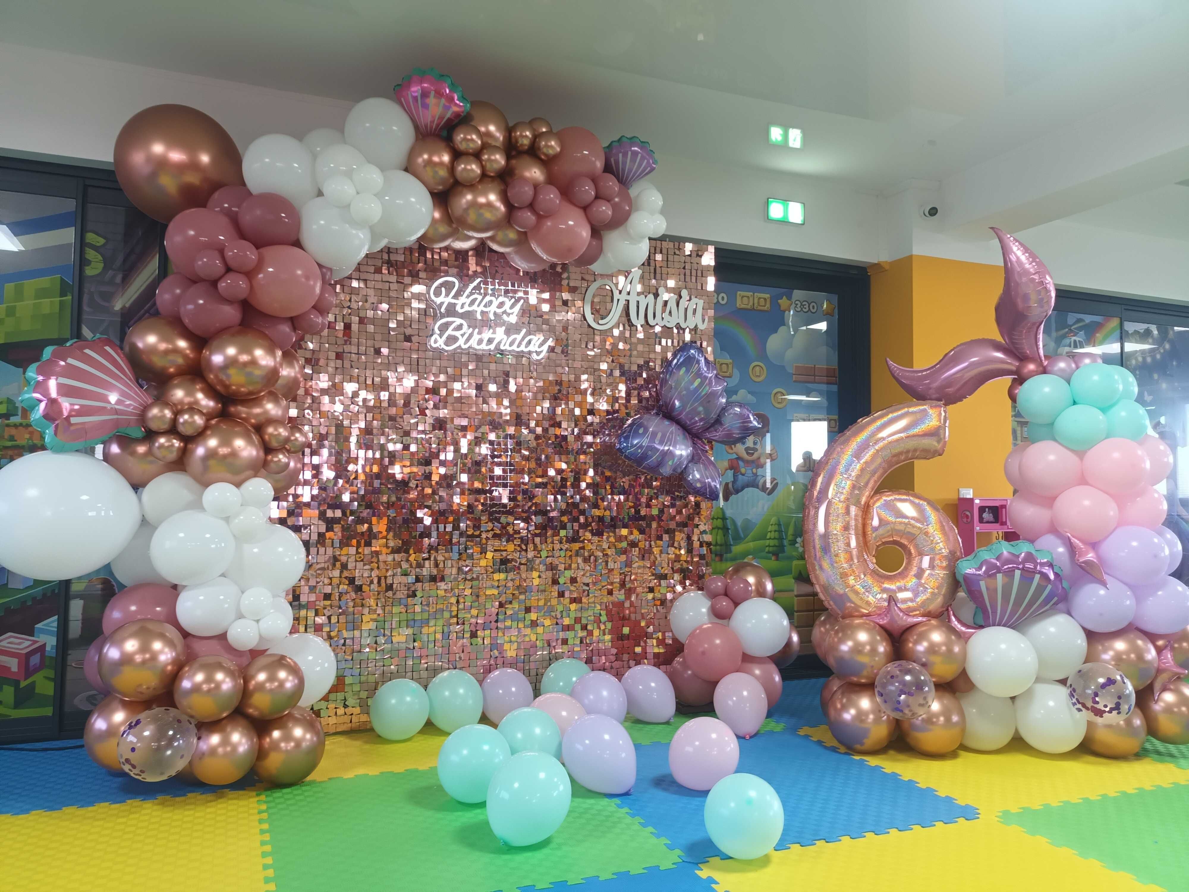 Aranjamente baloane majorat/botez/gender reveal/aniversare Photocorner