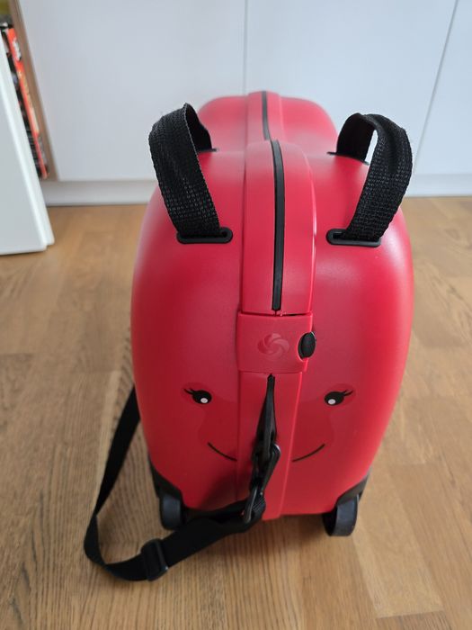 Troler copii SAMSONITE Dream Rider Ladybird L, 37 cm, rosu-negru