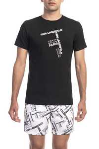 Промо KARL LAGERFELD-S/М/L/XL-Оригинална черна мъжка тениска