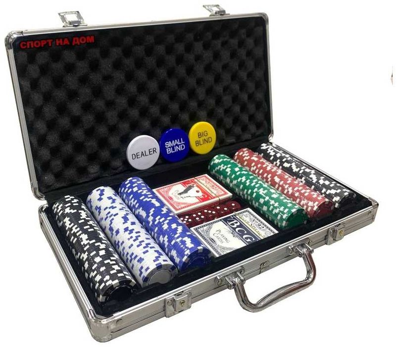 Покерный набор 300 фишек (в кейсе)