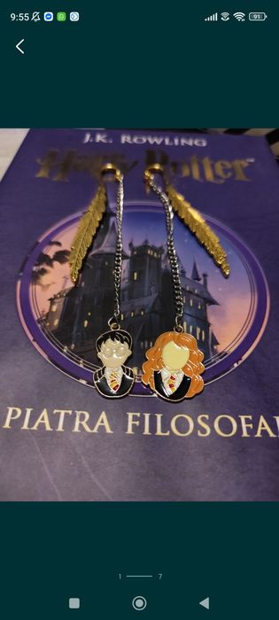 Cadou Harry Potter - semne de carte Harry Potter hedwig