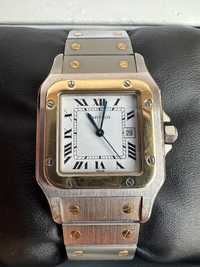 Ceas Cartier Santos date stainless steel 18k gold 29 mm