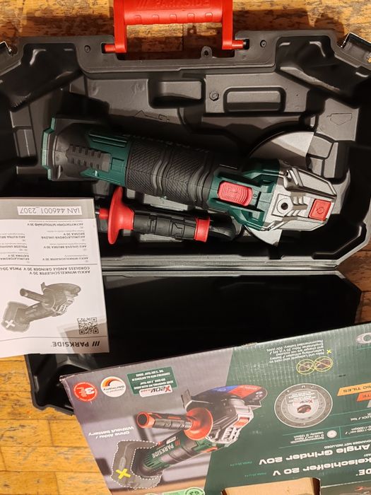 Flex Parkside polizor unghiular nou garantie bon Pwsa 20 Li F4