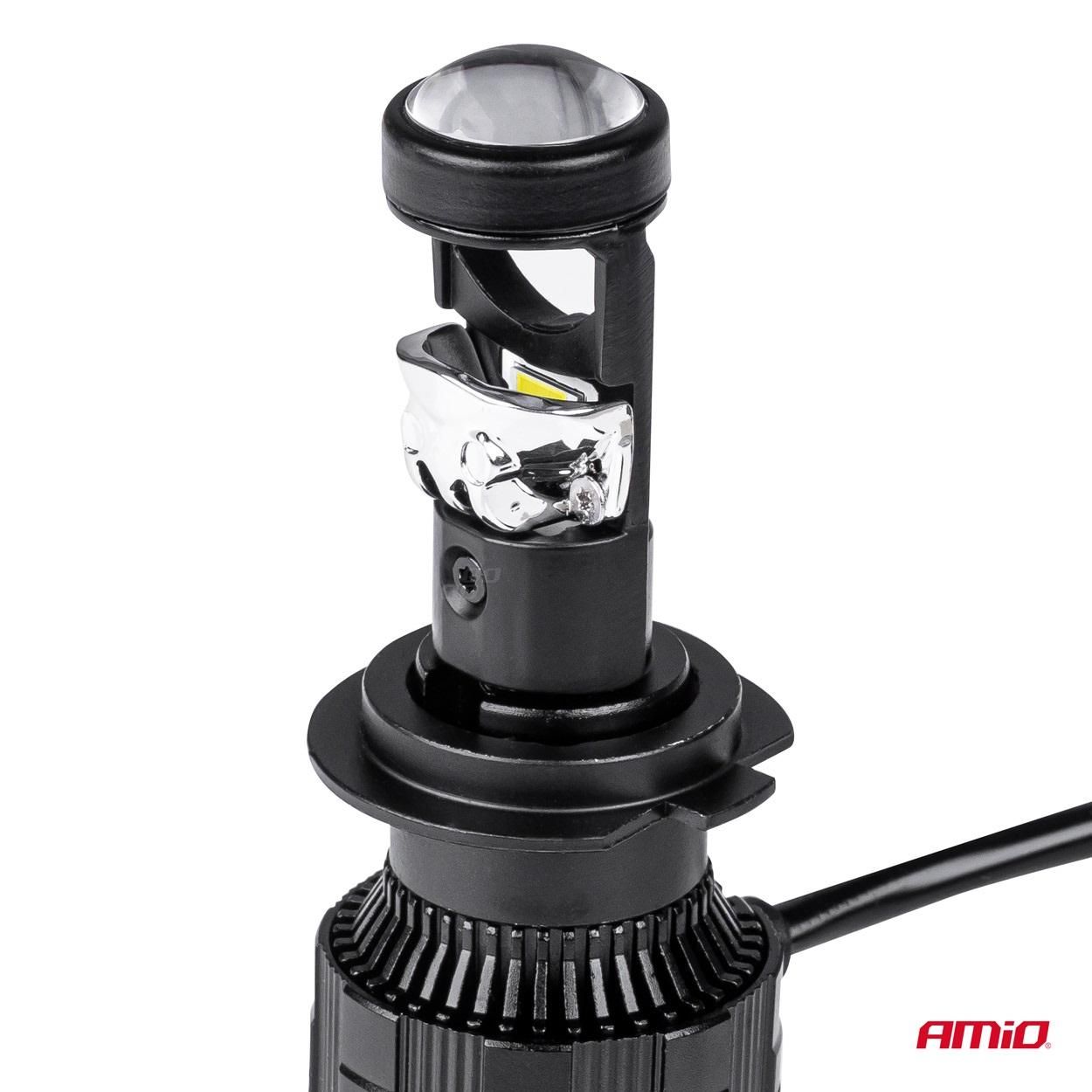 автомобилни led крушки pl lens series h7/h18 lens 6000k canbus ...