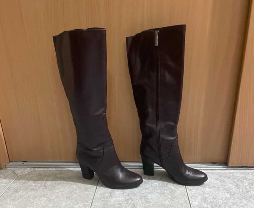 Сапоги кожаные, 40