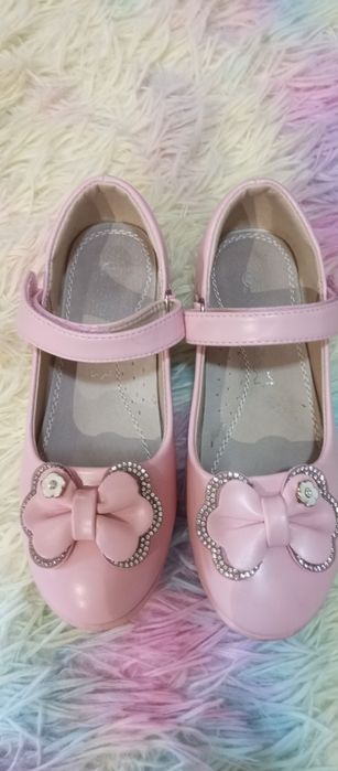 2 perechi Încălțăminte copii  - Balerini din piele , fetiță origine P