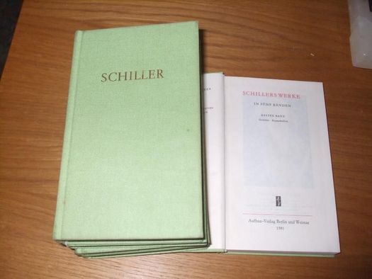 SCHILLERS WERKE - In Funf BANDEN - 1981, lb. germana