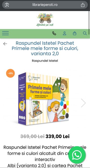 Set Raspundel istetel creion si carte