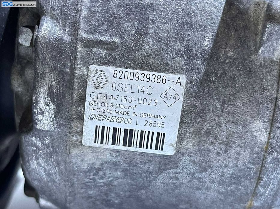Compresor AC Aer Conditionat Clima Renault Scenic 3 1.6 16V 2009 - 2016 Cod 8200939386A 8200939386 [M8707]