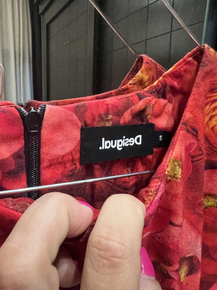 Rochie cu maci Desigual masura S