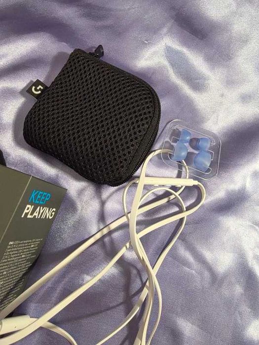 Logitech G333 Wired Earbuds Lavender White