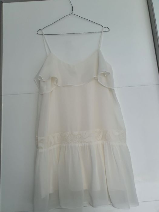 Rochie de zi, alba, marime 36