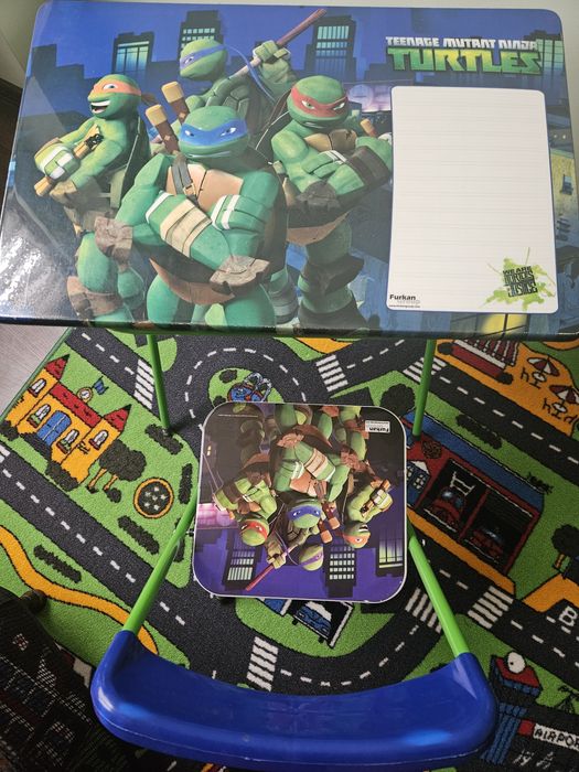 Детска сгъваема маса със стол костенурки нинджа
