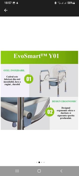 Scaun cu  wc Evosmart