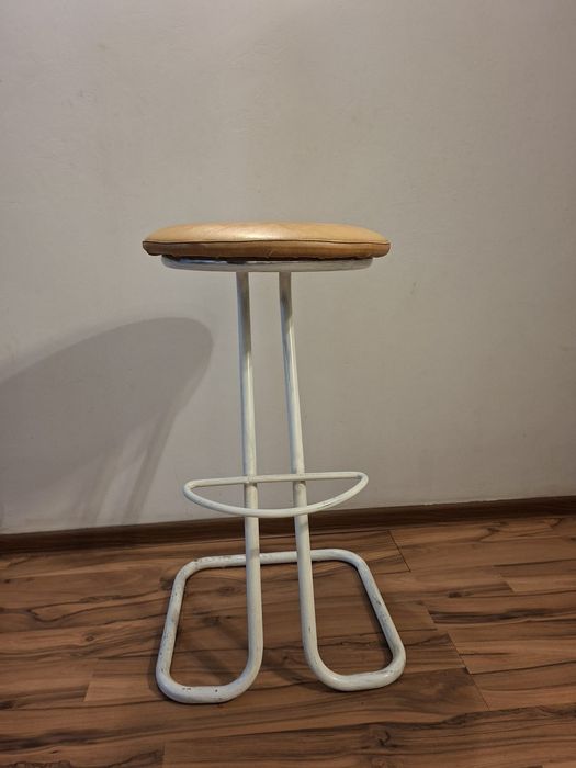 Scaun bar înalt crem