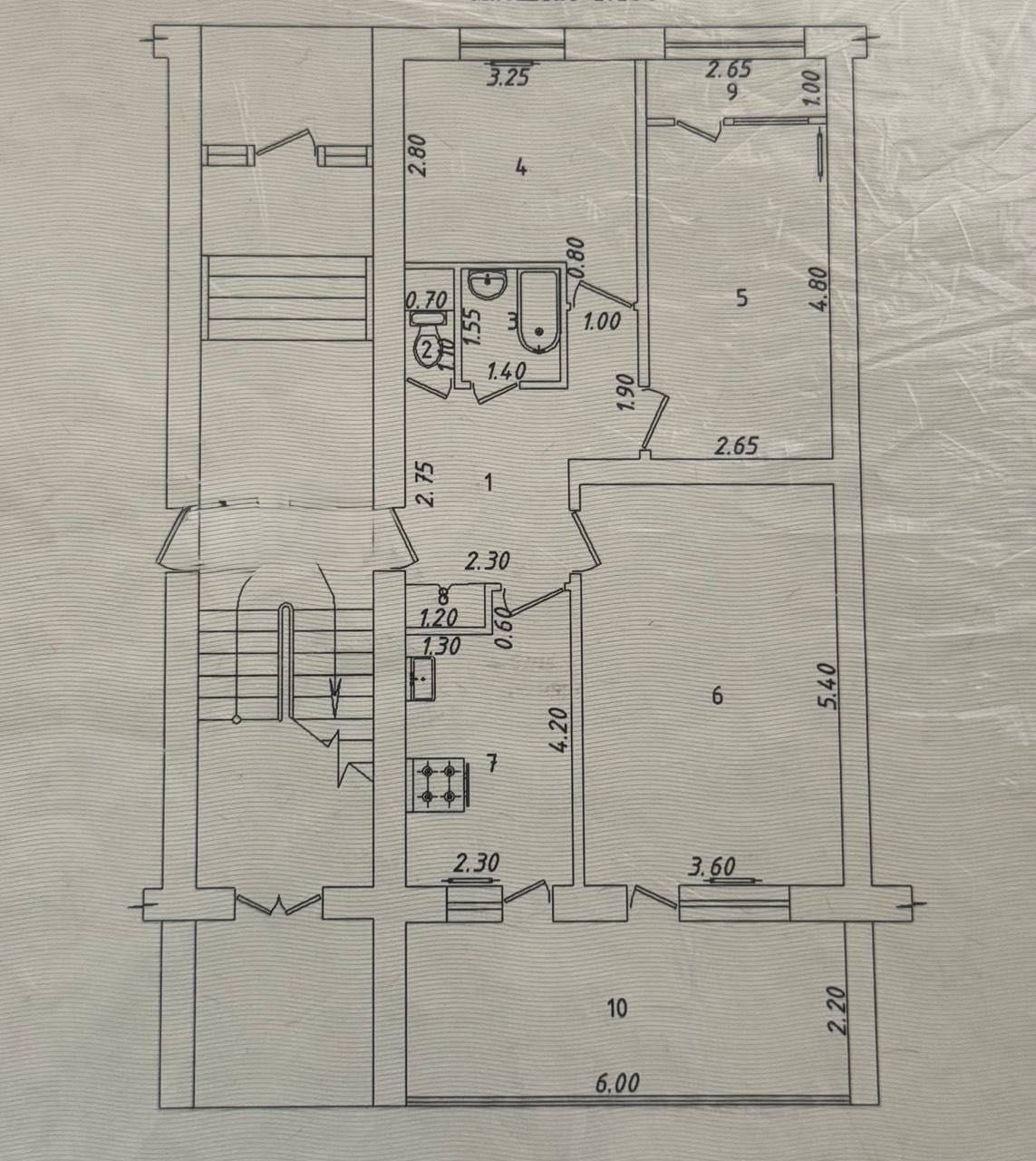Ц-2 Продается 3 комнатная квартира  17-школа Мирзо-Улугбек