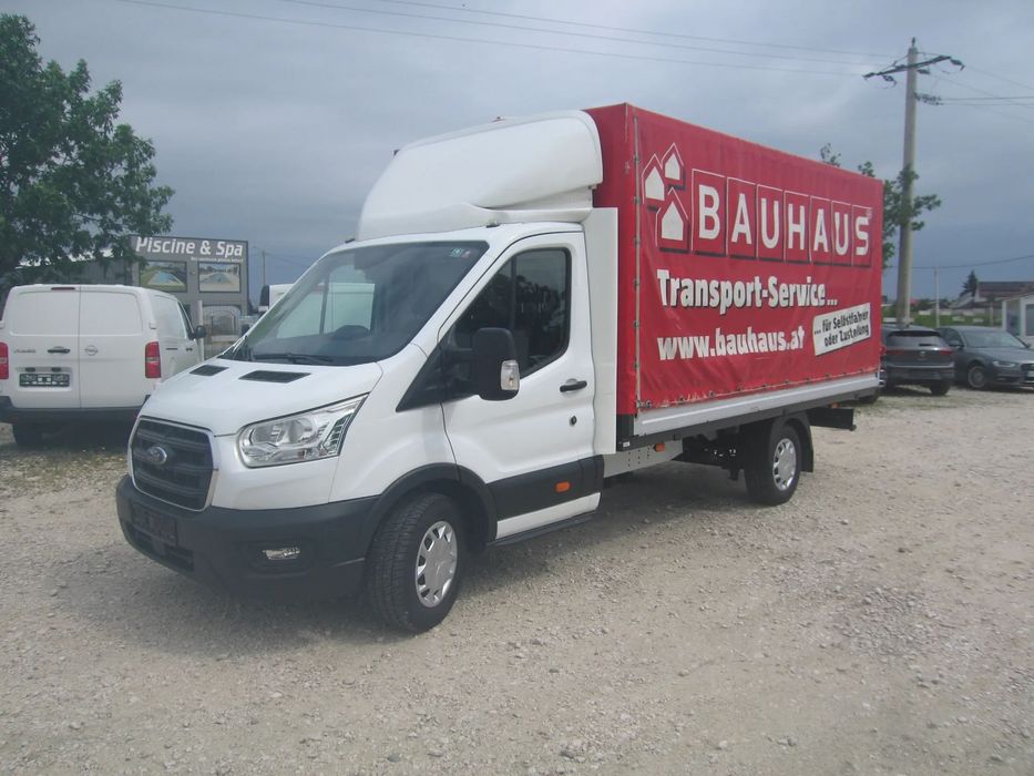 Ford TRANSIT 3 LOC. PLATFORMA cu PRELATA , AC. Transit 3 Loc. Platforma cu Prelata , AC . Euro VI .