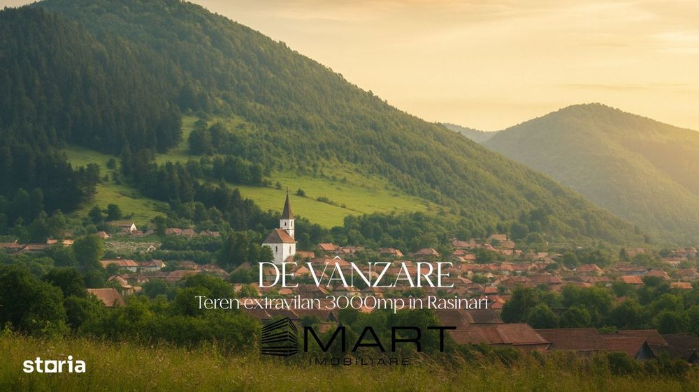 Teren extravilan cu priveliste minunata 3000mp in Rasinari