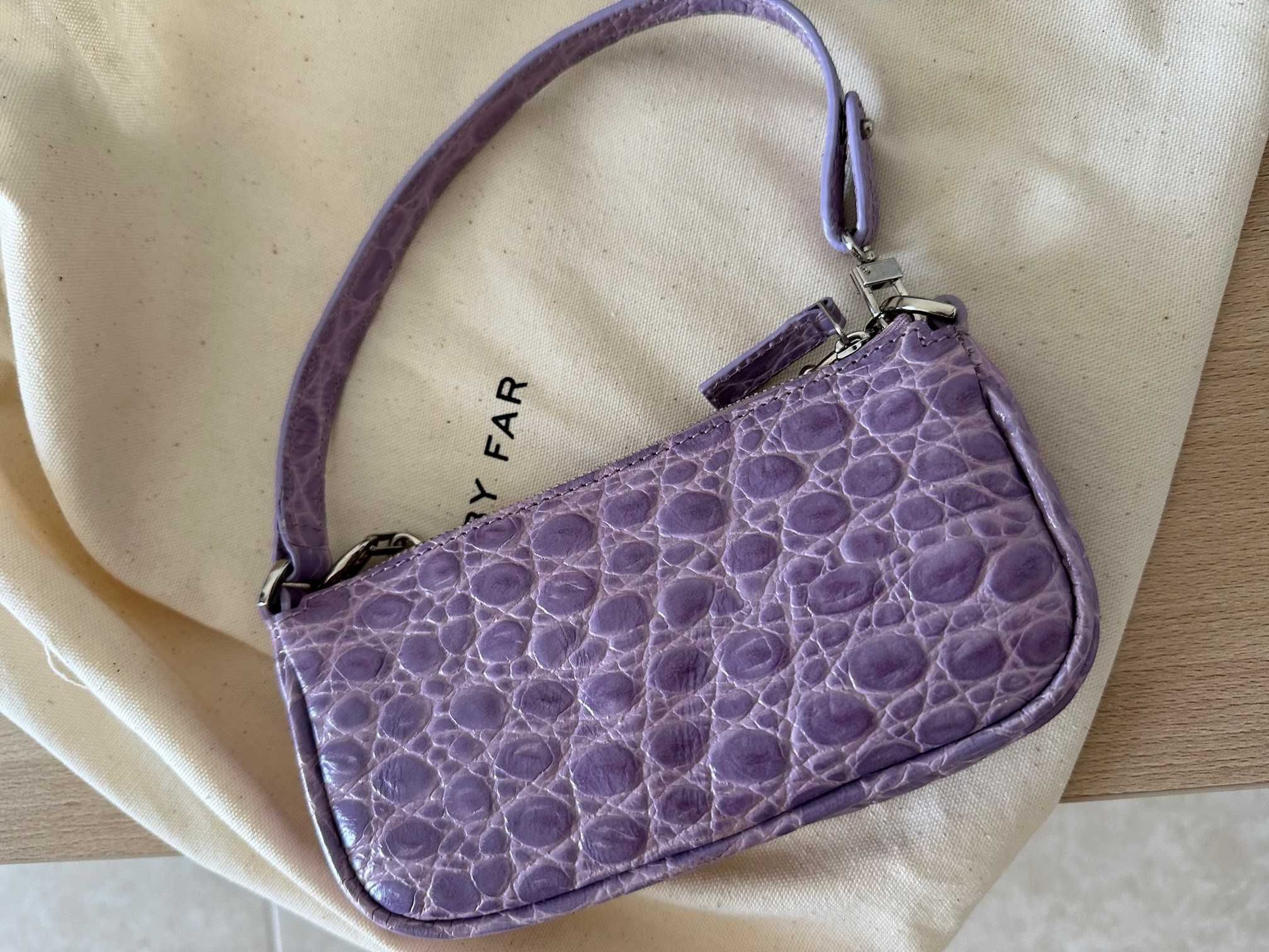 BY FAR Mini Rachel Bag crocodile-effect shoulder bag