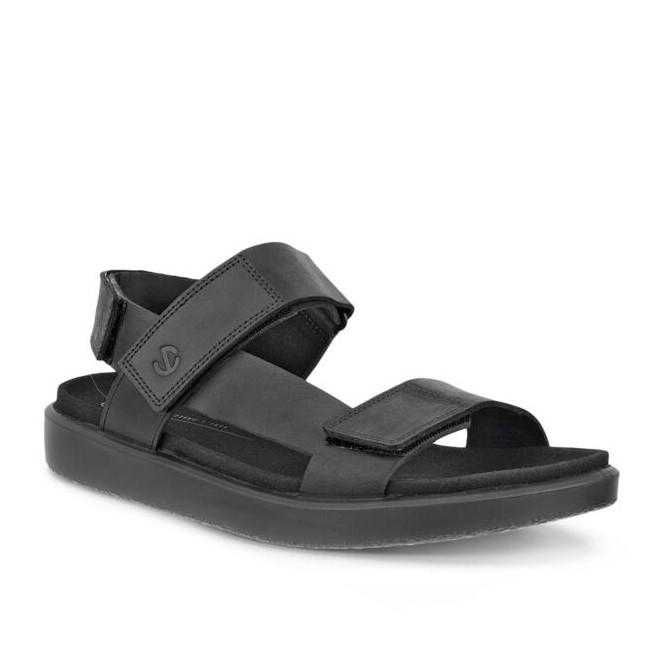 Ecco, Sandale casual din piele Flowt M, Negru, 41