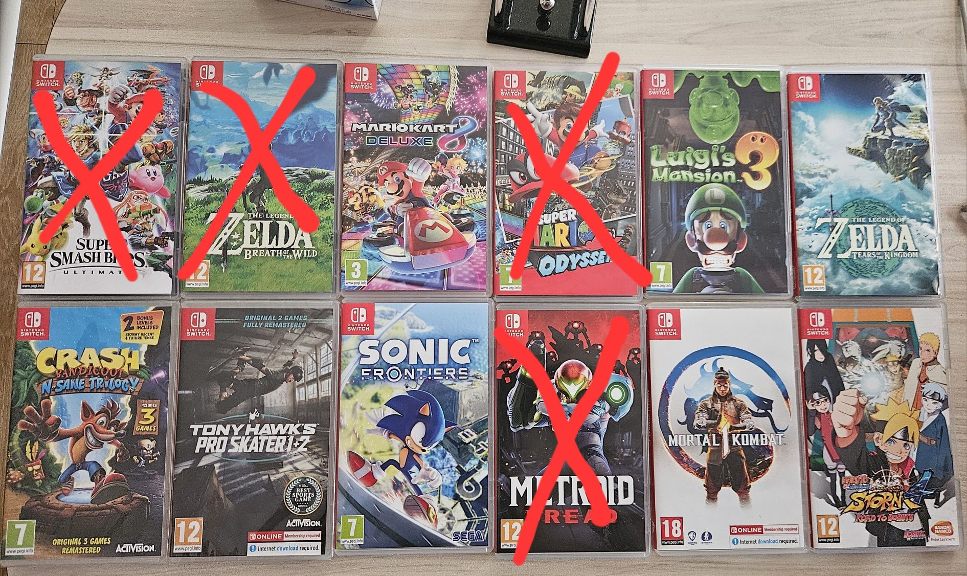 Mario, Zelda, Sonic Nintendo Switch