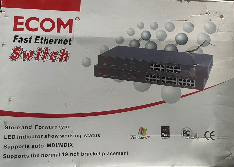 Коммутатор switch 24 порта на запчасти